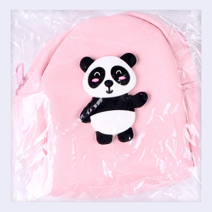 Сумка для куклы "Панда", цвет розовый