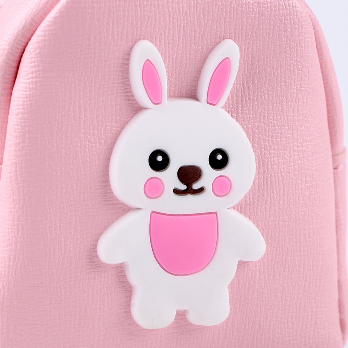 Сумка для куклы «Кролик», цвет розовый - фото 1904941345