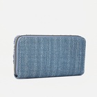 Кошелек 07-06-01, 19,5*3*10 см, 4 отд, д/карт, д/монет, Мех. вставка, синий - фото 809228086