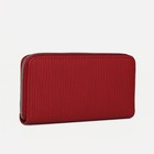Кошелёк на молнии, цвет красный - фото 43024864