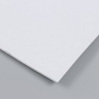 Клейкая лента двухсторонняя "Круглый белый" диаметр 0,8 см на листе 414 шт (комплект 2 шт) - фото 24387598