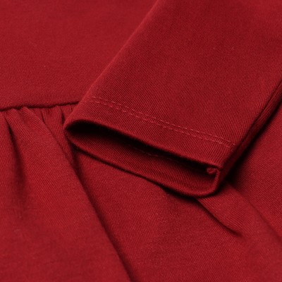 Комплект для девочки (платье, повязка) «Крошка Я» Cherry Red, рост 86-92 см, вишнёвое