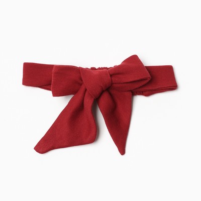 Комплект для девочки (платье, повязка) «Крошка Я» Cherry Red, рост 86-92 см, вишнёвое