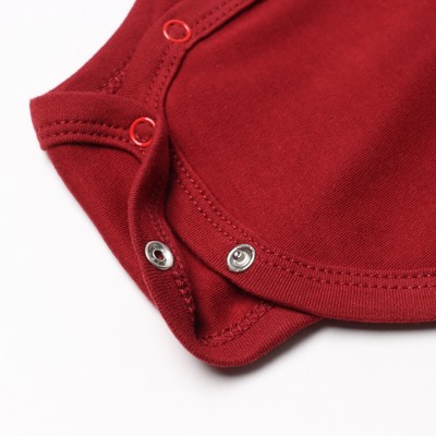 Боди детское «Крошка Я» Cherry Red, рост 68-74, вишневый