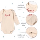 Комплект боди Крошка Я Loved 2шт, рост 80-86, бежевый - Фото 11