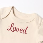 Комплект боди Крошка Я Loved, 2 шт., рост 86-92, бежевый - Фото 2