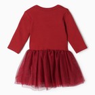 Боди с юбкой Крошка Я Cherry Red, рост 62-68, вишневый 9567369 - фото 13377355