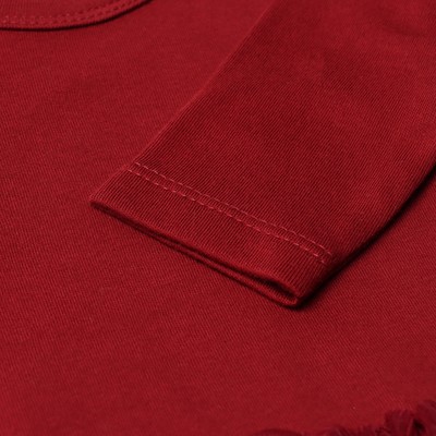 Боди для девочки с юбкой «Крошка Я» Cherry Red, рост 68-74, цвет вишневый