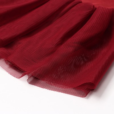 Боди для девочки с юбкой «Крошка Я» Cherry Red, рост 68-74, цвет вишневый