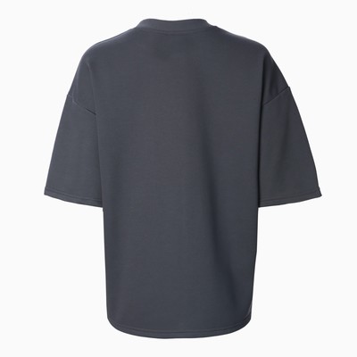 Футболка с нашивкой женская MIST Base, графит, размер 48