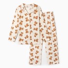 Пижама женская (рубашка и брюки) KAFTAN "Мишка" р.44-46 - Фото 5