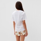 Пижама женская (футболка и шорты) KAFTAN "Мишка" р.48-50 - фото 806438439