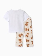 Пижама детская: футболка, брюки, KAFTAN «Медвежата», бежево-белая, рост 110-116 см - Фото 12