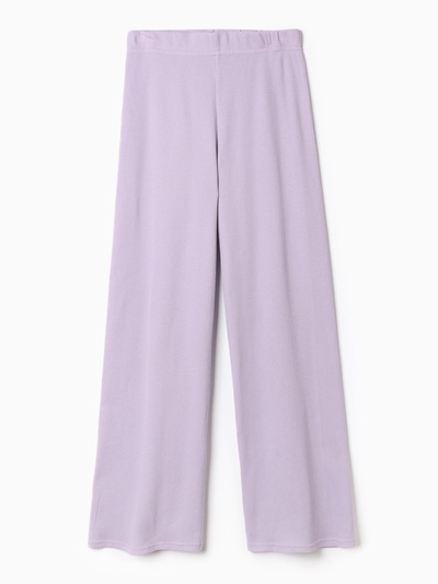 Брюки домашние женские KAFTAN Basic line, размер 50, сиреневые