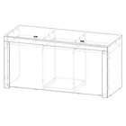 Стол выдачи 2000х800х1000, Чёрный матовый - фото 22869563