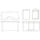 Стол выдачи 2000х800х1000, Чёрный матовый - фото 22869564