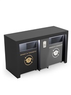 Стол проверки товара «Клик Мебель. Стандарт», 2 ящика, 2000×700×1000 мм, цвет чёрный матовый - Фото 1