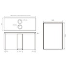 Стол проверки товара «Клик Мебель. Стандарт», 2 ящика, 2000×700×1000 мм, цвет чёрный матовый - Фото 2