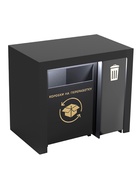 Стол проверки товара «Клик Мебель. Стандарт», 1 ящик, 1278×700×1000 мм, цвет чёрный матовый - Фото 4