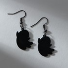 Серьги "Твоя катастрофа" 2,5х0,5см - фото 23040542