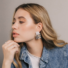 Серьги акрил «Квадрат» плоский, цветные - фото 23292748