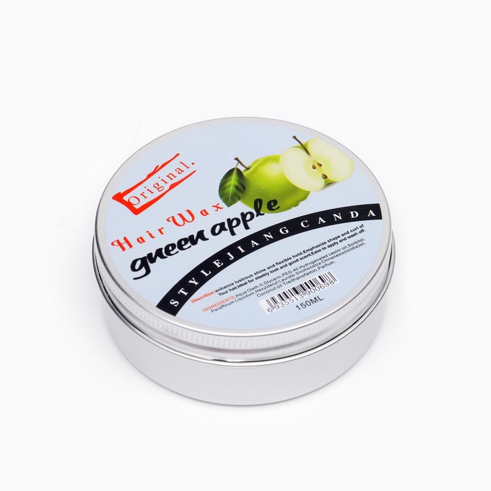 гелевый воск для волос, 150 гр, зеленое яблоко - Фото 1