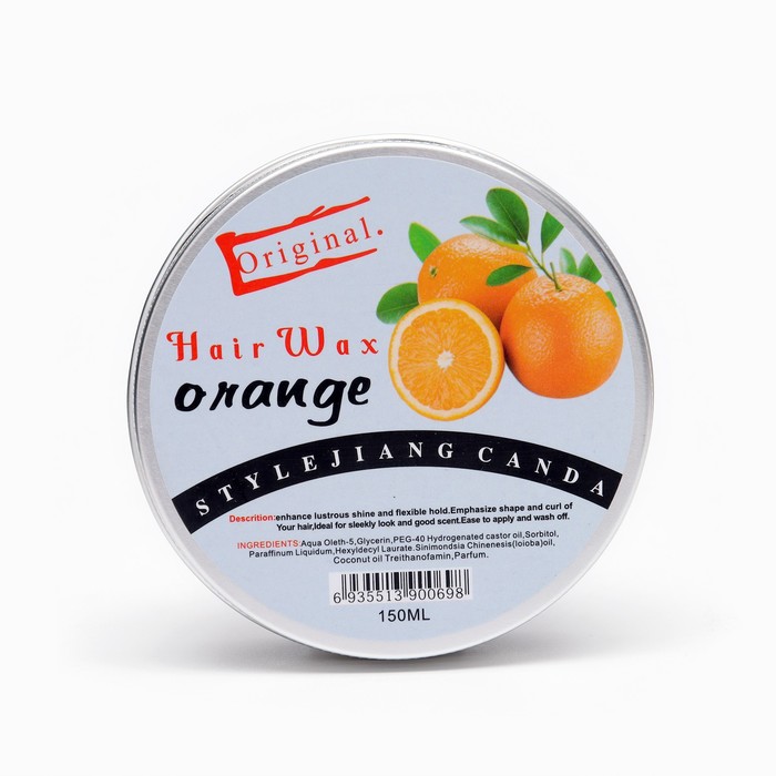 Гелевый воск для волос, 150 гр, апельсин