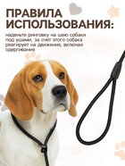 Ринговка для собак, 130×1 см, чёрная - Фото 3