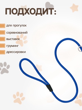 Ринговка для собак, 130×0.6 см, синяя