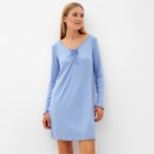 Сорочка женская MINAKU, цвет голубой, размер 42 - фото 320211809