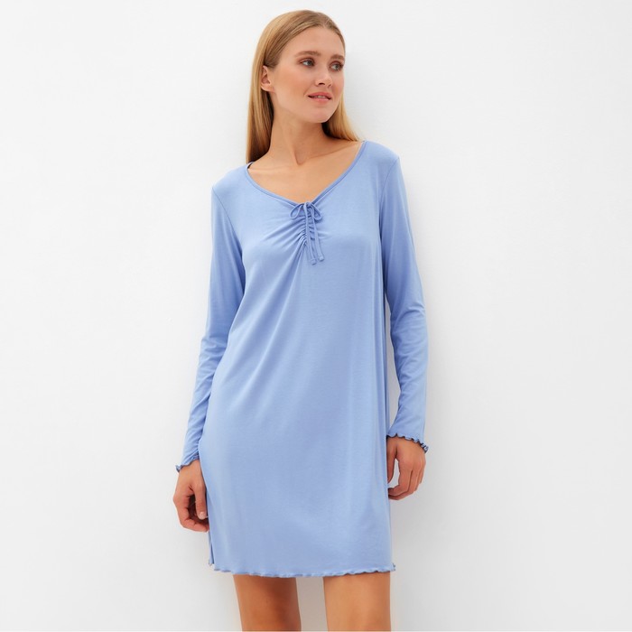 Сорочка женская MINAKU, цвет голубой, размер 54 - Фото 1