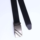 Ремень мужской «Великан» для полных, ширина 3.5 см, пряжка автомат, чёрный - Фото 6