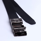 Ремень мужской «Великан» для полных, ширина 3.5 см, пряжка автомат, чёрный - Фото 7