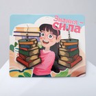 Серьги «Школа» кипа книг, цветные в серебре - фото 11054826