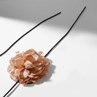 Чокер «Танго» цветок на шнурке, роза крупная, цвет бежевый, 146 см - фото 24580830