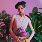 Чокер «Танго» цветок на шнурке, роза крупная, цвет бежевый, 146 см - фото 24580831