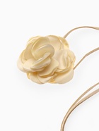 Чокер «Танго» цветок на шнурке, роза тренд, цвет белый - Фото 2