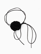 Чокер «Танго» цветок на шнурке, роза тренд, цвет чёрный - Фото 2