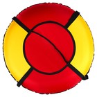 Тюбинг-ватрушка Winter Star, диаметр чехла 100 см, цвет красный/жёлтый - Фото 5