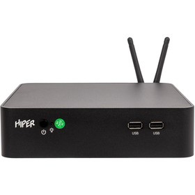 Неттоп Hiper M8 Cel J4125 (2) UHDG 600 Free DOS GbitEth WiFi BT 65W черный (T7I24CL442)