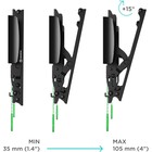 Кронштейн для телевизора Onkron TM4 черный 17"-43" макс.36.5кг настенный наклон 10047204 - фото 14025078