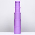 Набор круглых коробок 5 в 1 "Сиреневый", 20 х 20 - 15 х 15 см - фото 31413220