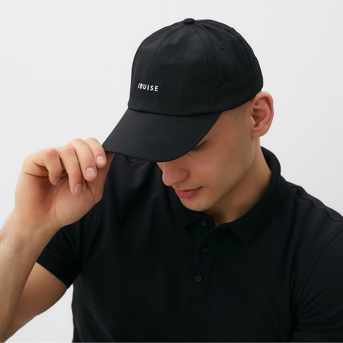 Кепка MINAKU Cruise, чёрная, размер 54-56 - Фото 1