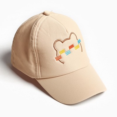 Кепка детская MINAKU «Мишка», размер 48-50, бежевая