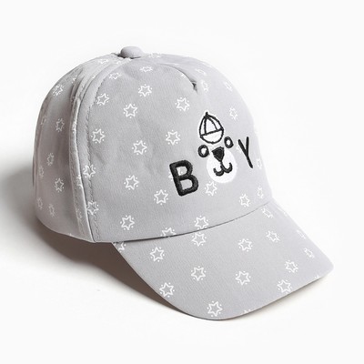 Кепка детская MINAKU Boy, размер 48-50, серая