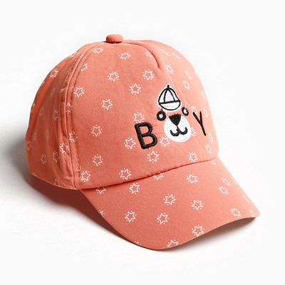 Кепка детская MINAKU Boy, размер 48-50, оранжевая