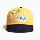 Кепка детская MINAKU "Машинка" желтый, р-р 48-50 - фото 119101187