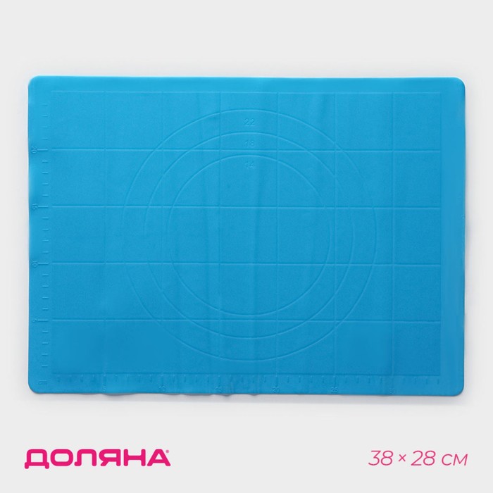 Силиконовый коврик с разлиновкой Доляна «Буссен», 38×28 см, цвет МИКС - Фото 1