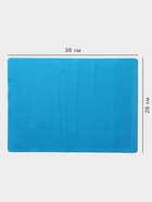 Коврик для выпечки и раскатки теста с разметкой Доляна «Буссен», силикон, 38×28 см, МИКС - Фото 2