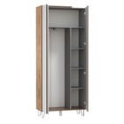 Шкаф для одежды «Гавана» 58.17, 900×383×2110 мм, цвет кейптаун / серый - Фото 2